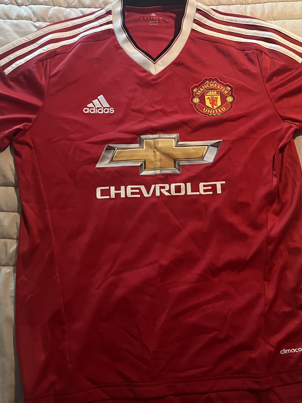 Adidas Manchester United Red Home Jersey - Men's Size Large